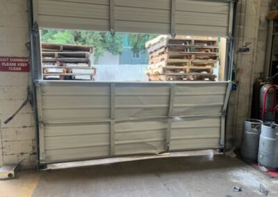 commercial door damaged by vehicle renton wa